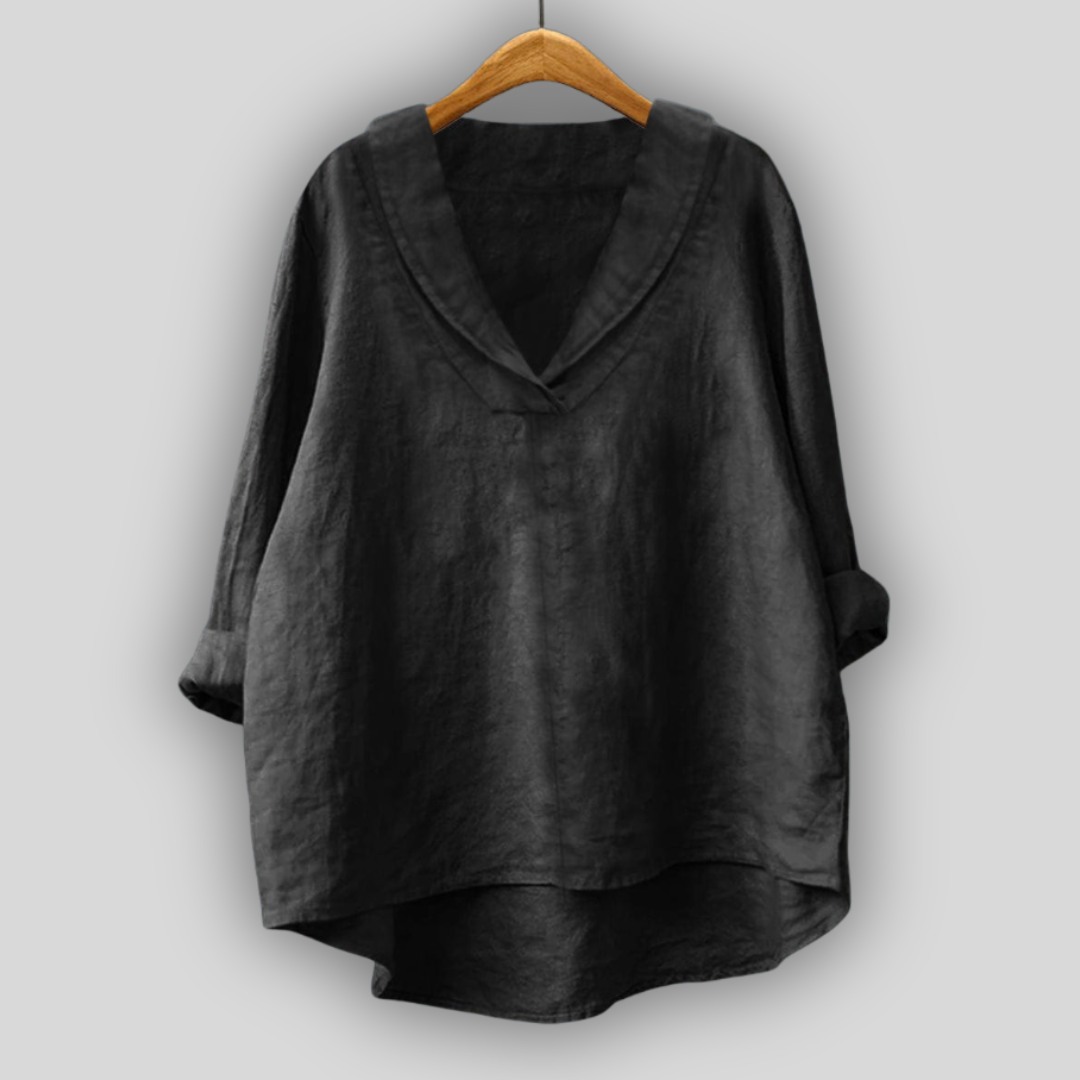 Lněná Blůza Zlatá Aura