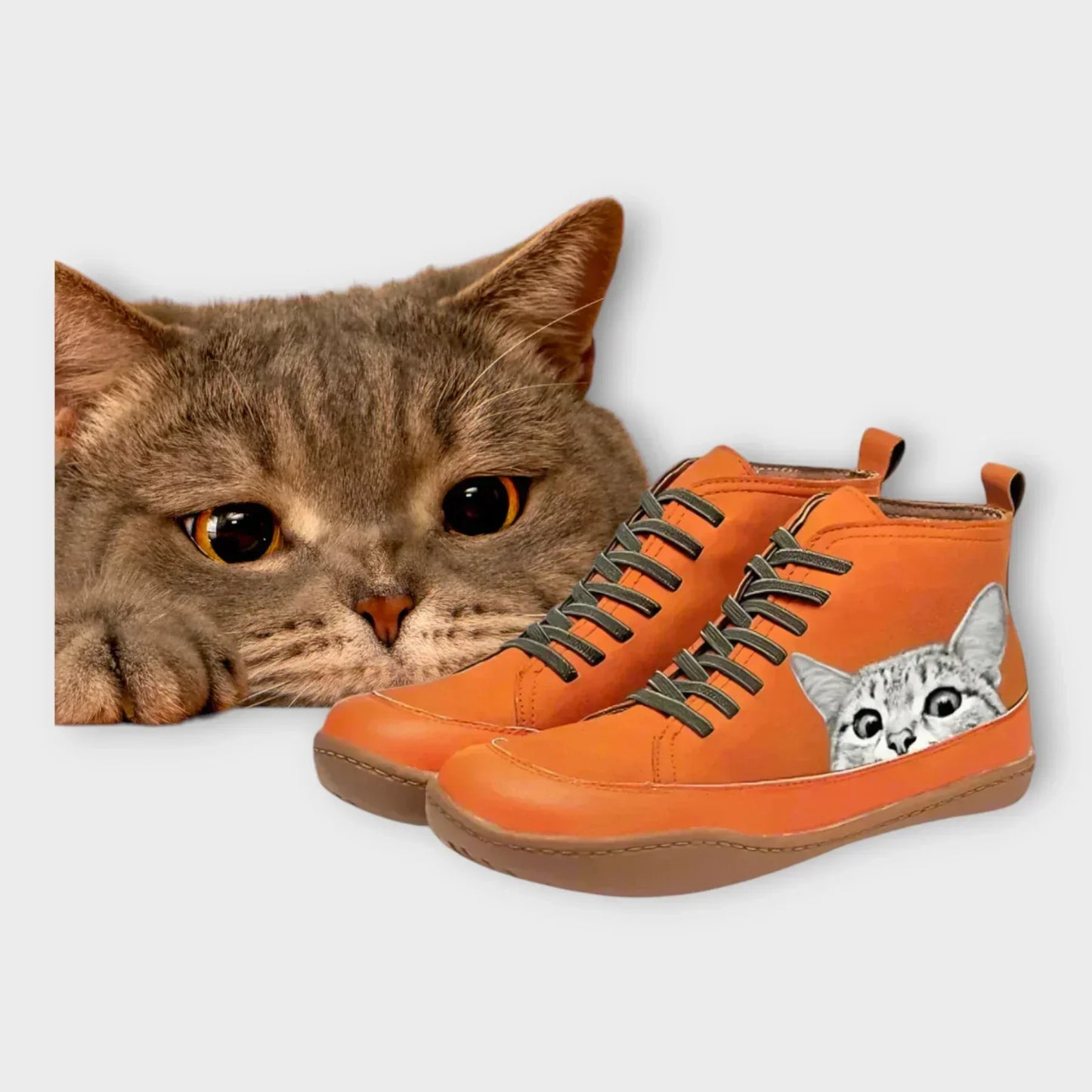 Ema™ | Kožené boty pro milovníky koček