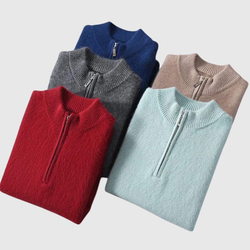 Perla - Kardigan z kašmíru Genève se zipem