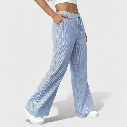 Dominique - Pohodlné Široké Kalhoty