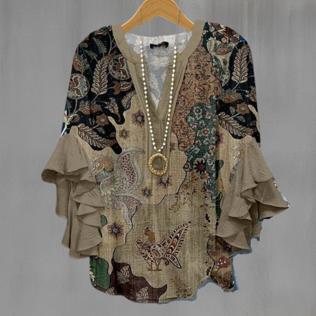 Helena - Elegantní halenka s motivy