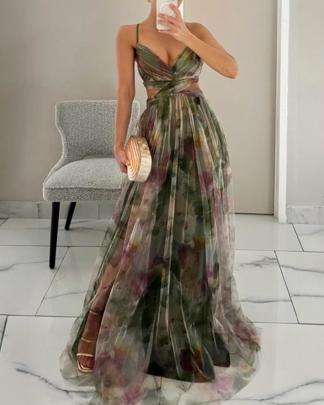 Giselle - Zauberhaftes Maxikleid mit Blumenprint