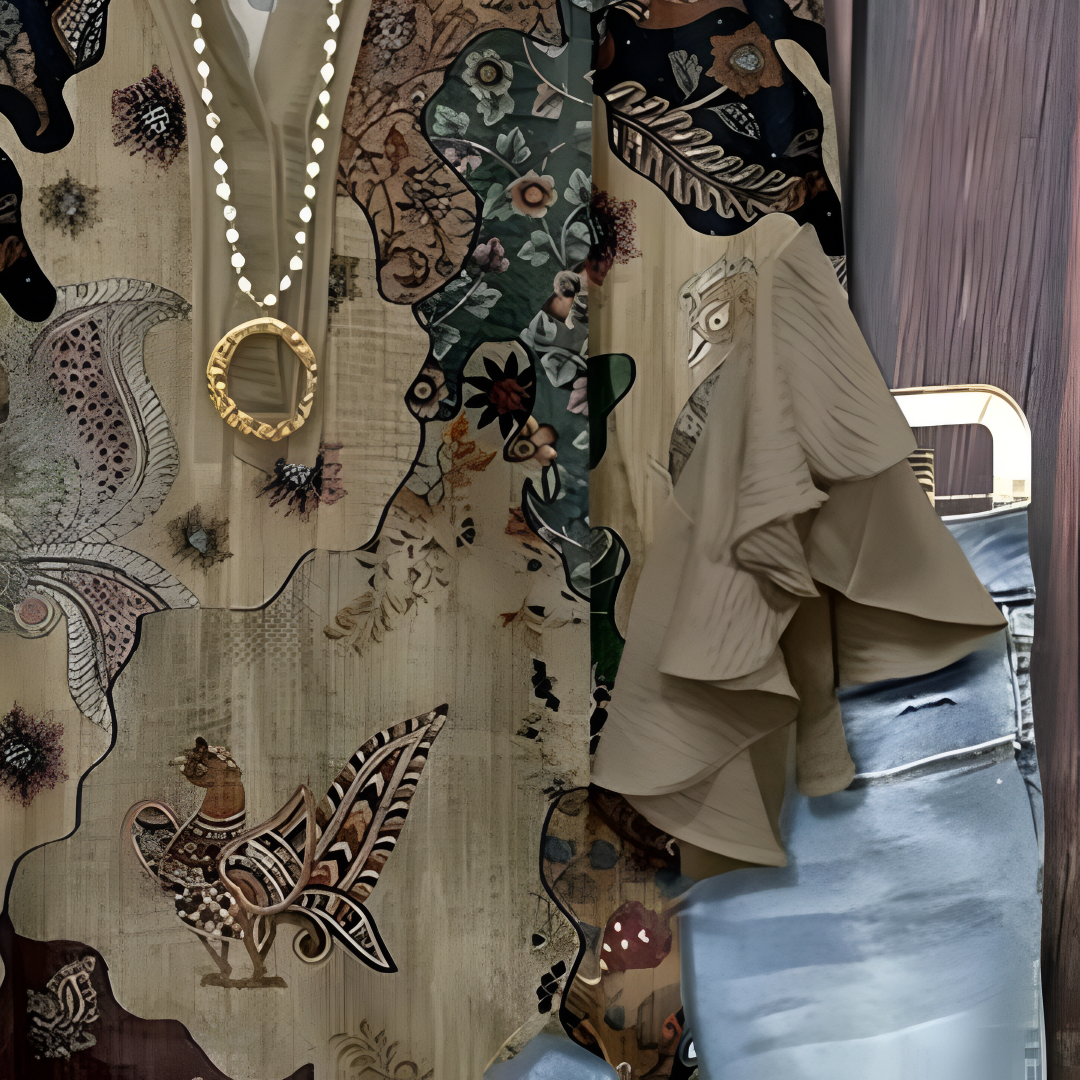 Helena - Elegantní halenka s motivy