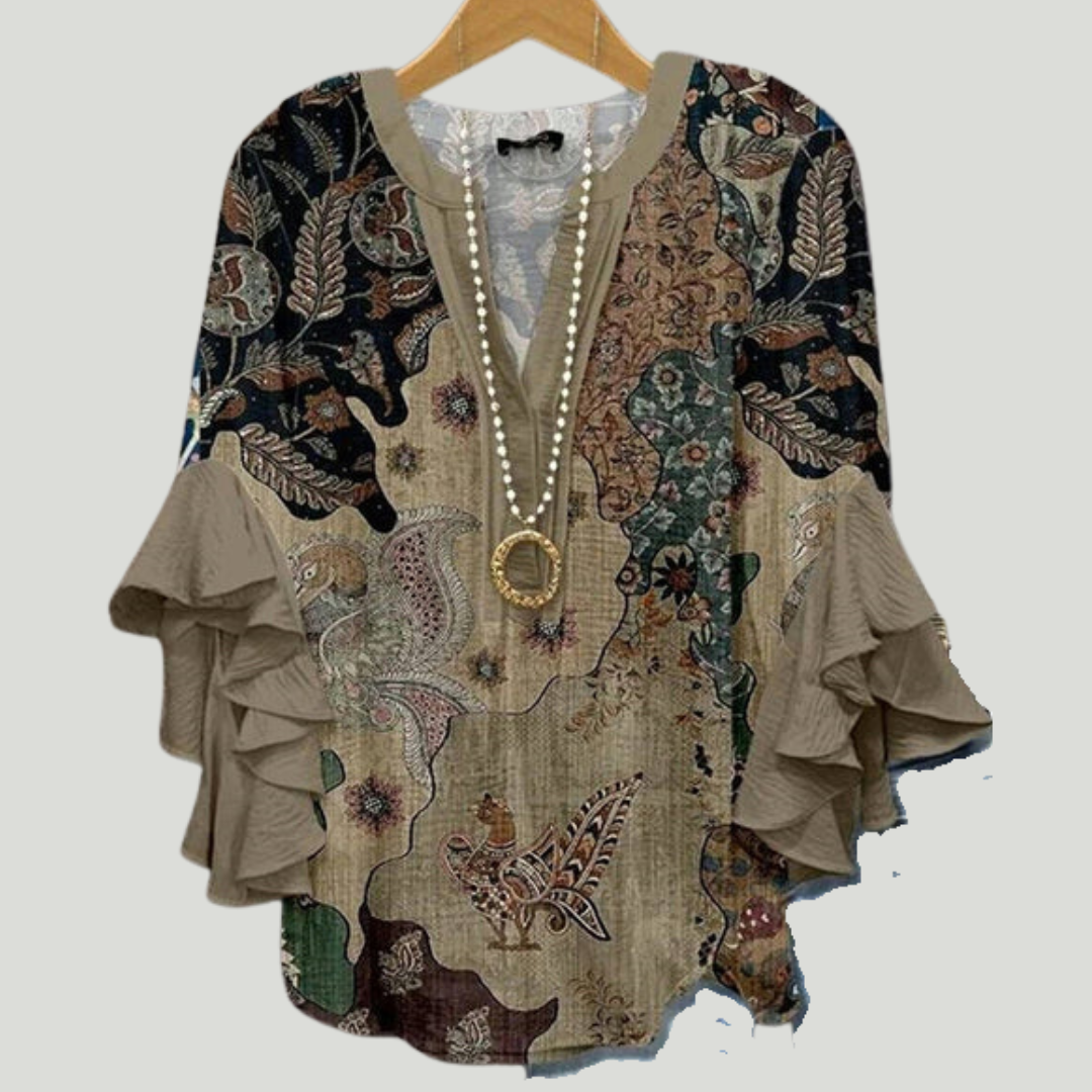 Helena - Elegantní halenka s motivy