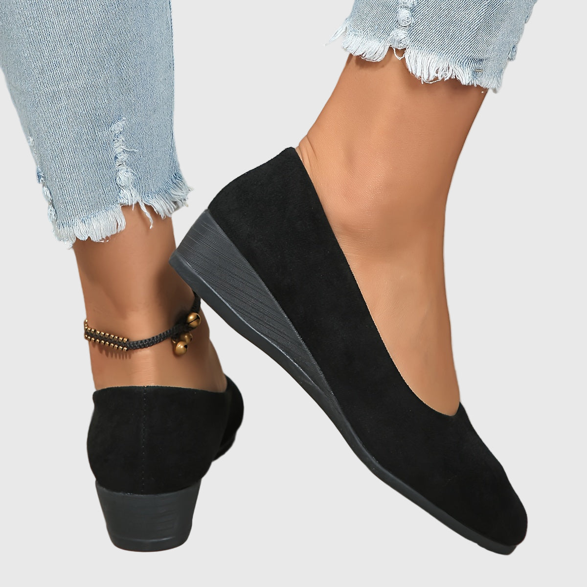 Éliane – Pohodlné baleríny s klínovým podpatkem