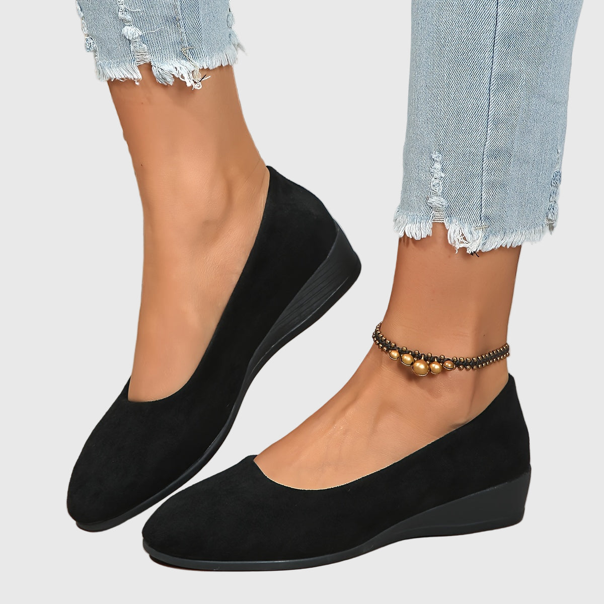 Éliane – Pohodlné baleríny s klínovým podpatkem