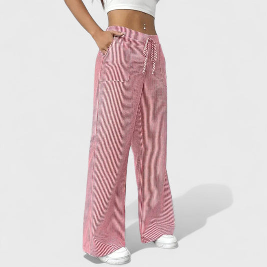 Dominique - Pohodlné Široké Kalhoty