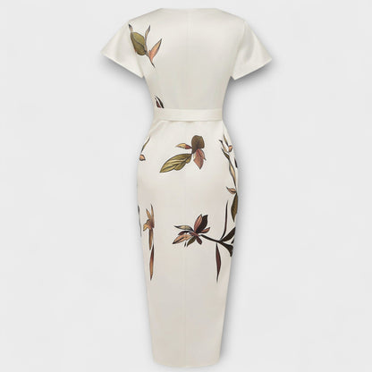 Satinové zavinovací šaty