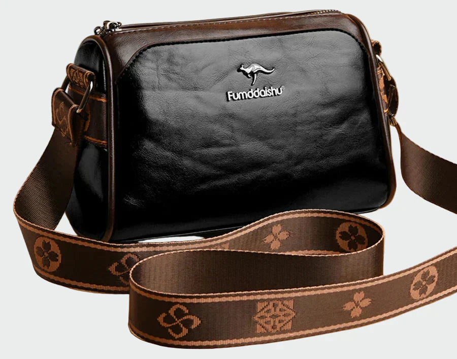 Klasická kožená taška přes rameno